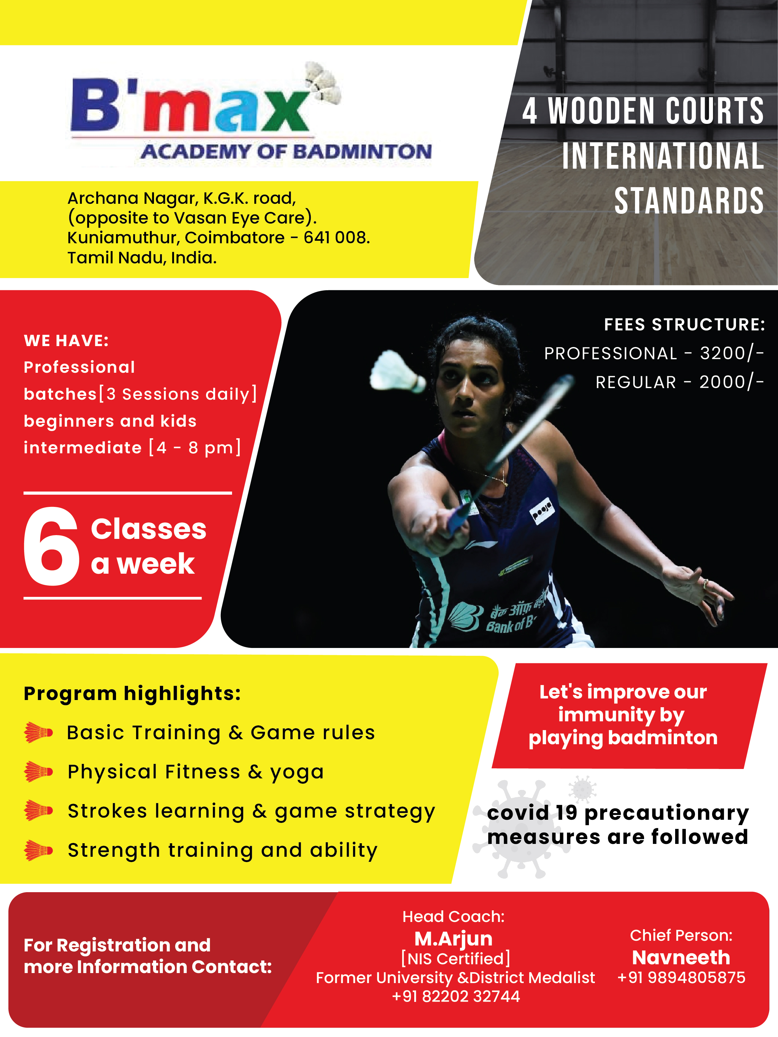 B Max academy for badminton